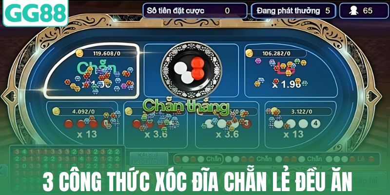 3 công thức xóc đĩa chẵn lẻ đều ăn hiệu quả